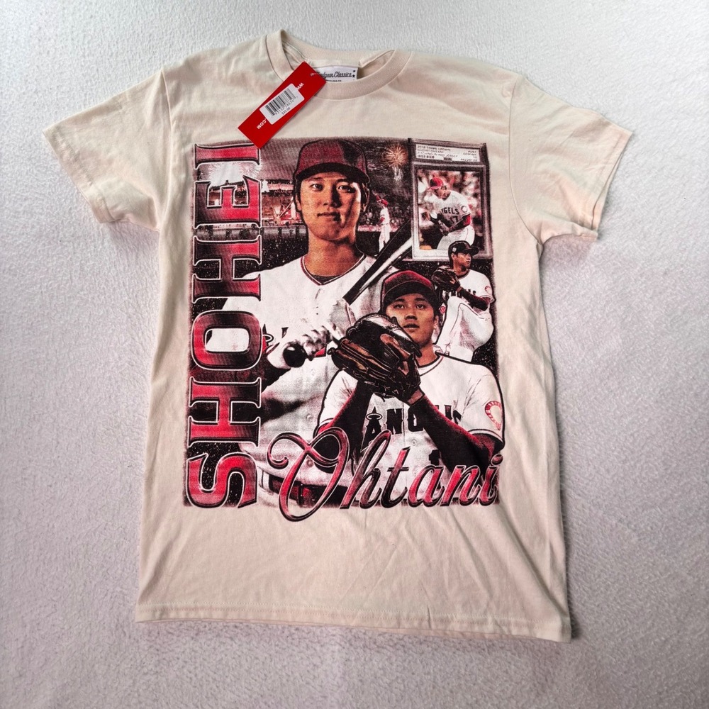 Headgear Classics Shohei Ohtani Graphic T Shirt NWT Mens Small MLB Angels Japan